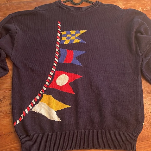 Vintage GANT Navy Knit Crewneck Sweater. Large - Picture 6 of 6